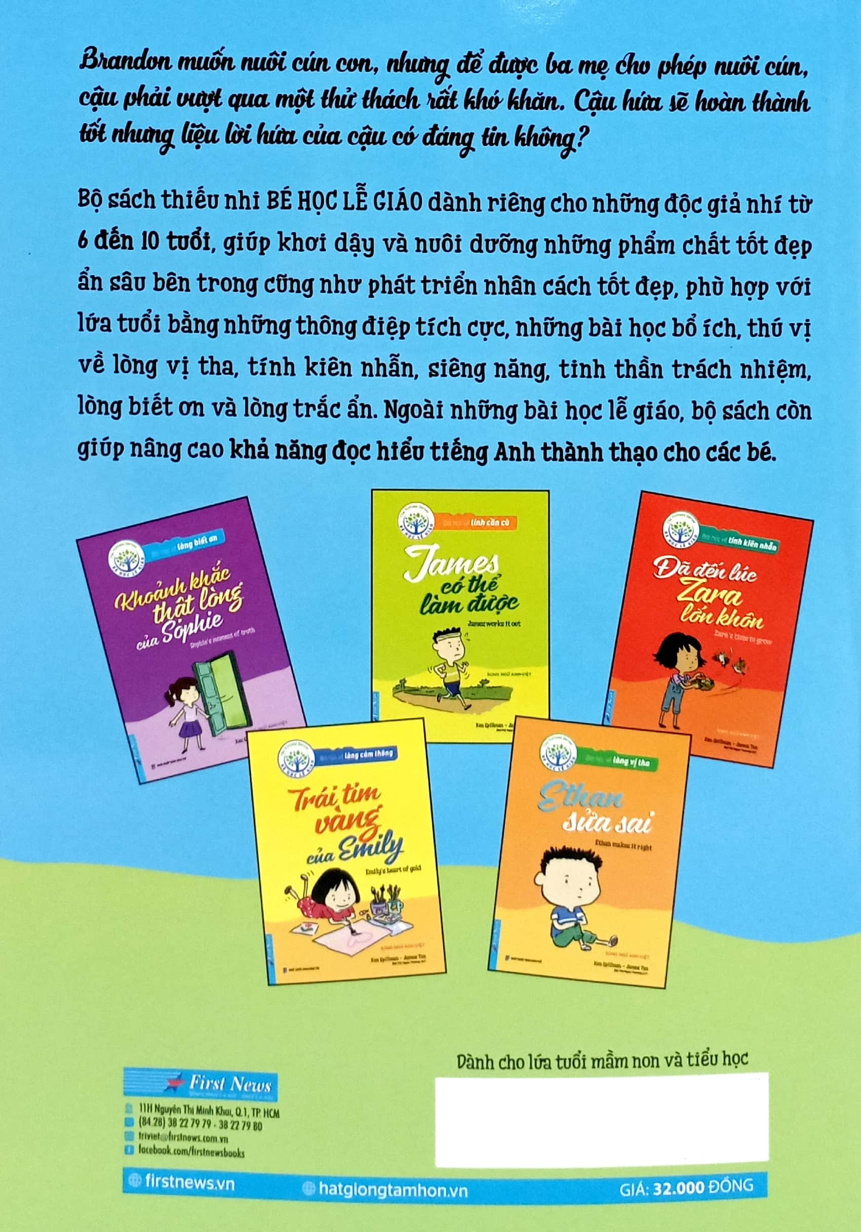 bài học về trách nhiệm - thử thách lớn của brandon (song ngữ anh - việt) (tái bản 2024)