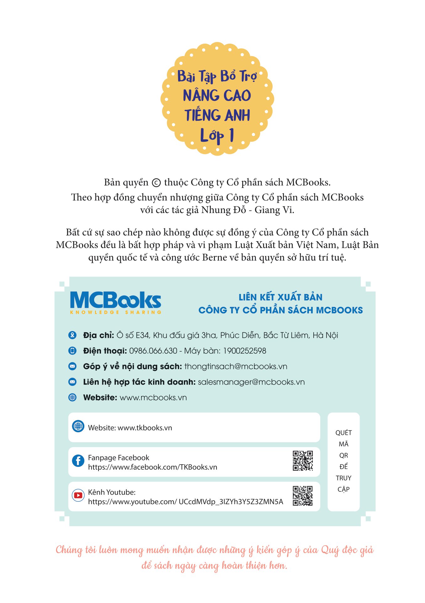 bài tập bổ trợ nâng cao tiếng anh lớp 1