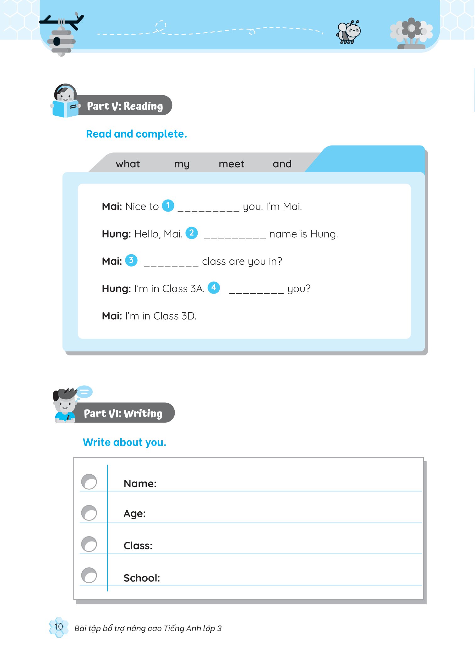 bài tập bổ trợ nâng cao tiếng anh lớp 3