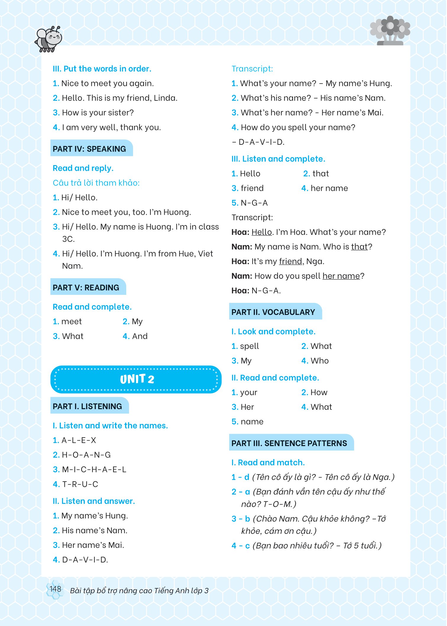 bài tập bổ trợ nâng cao tiếng anh lớp 3