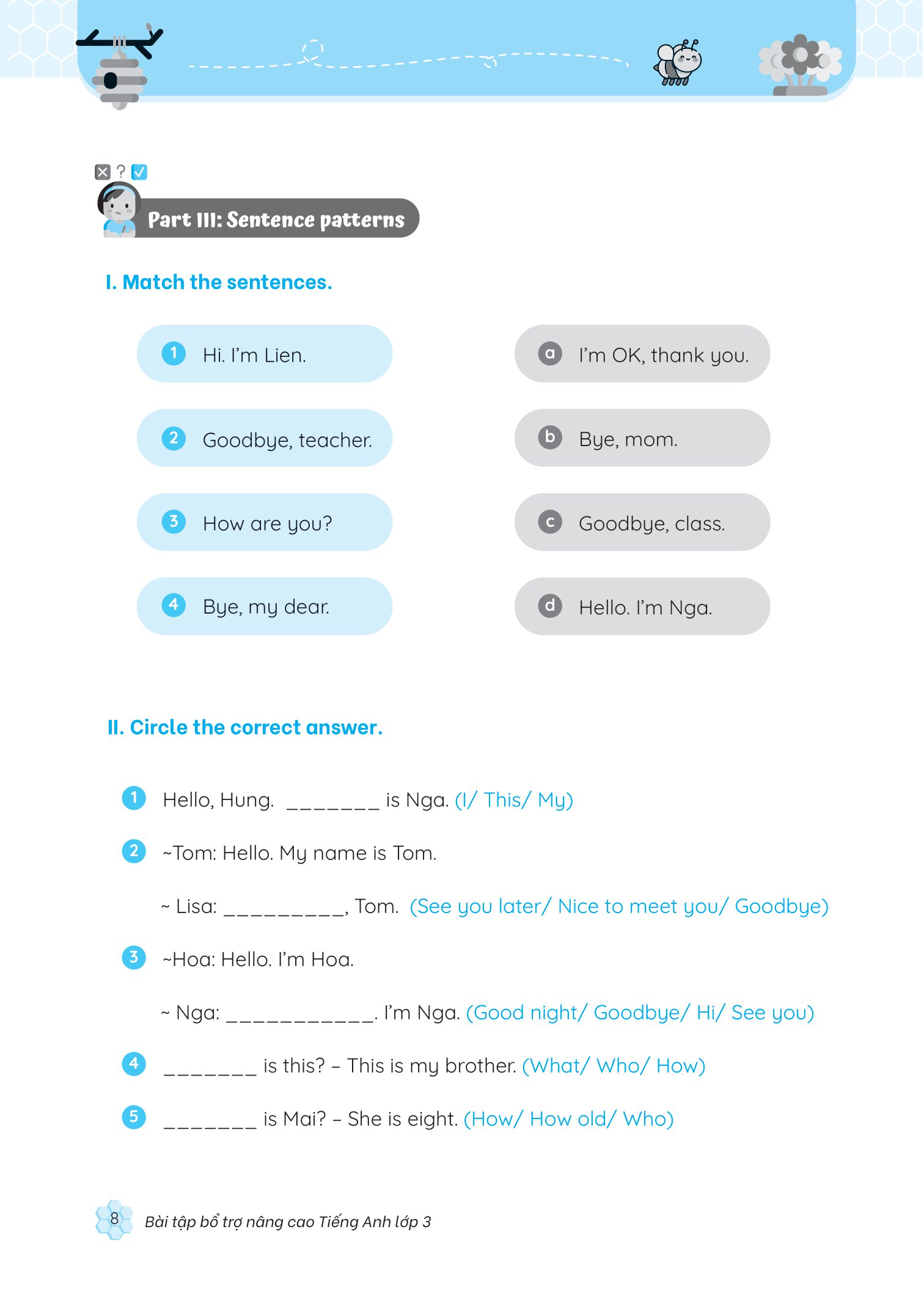 bài tập bổ trợ nâng cao tiếng anh lớp 3