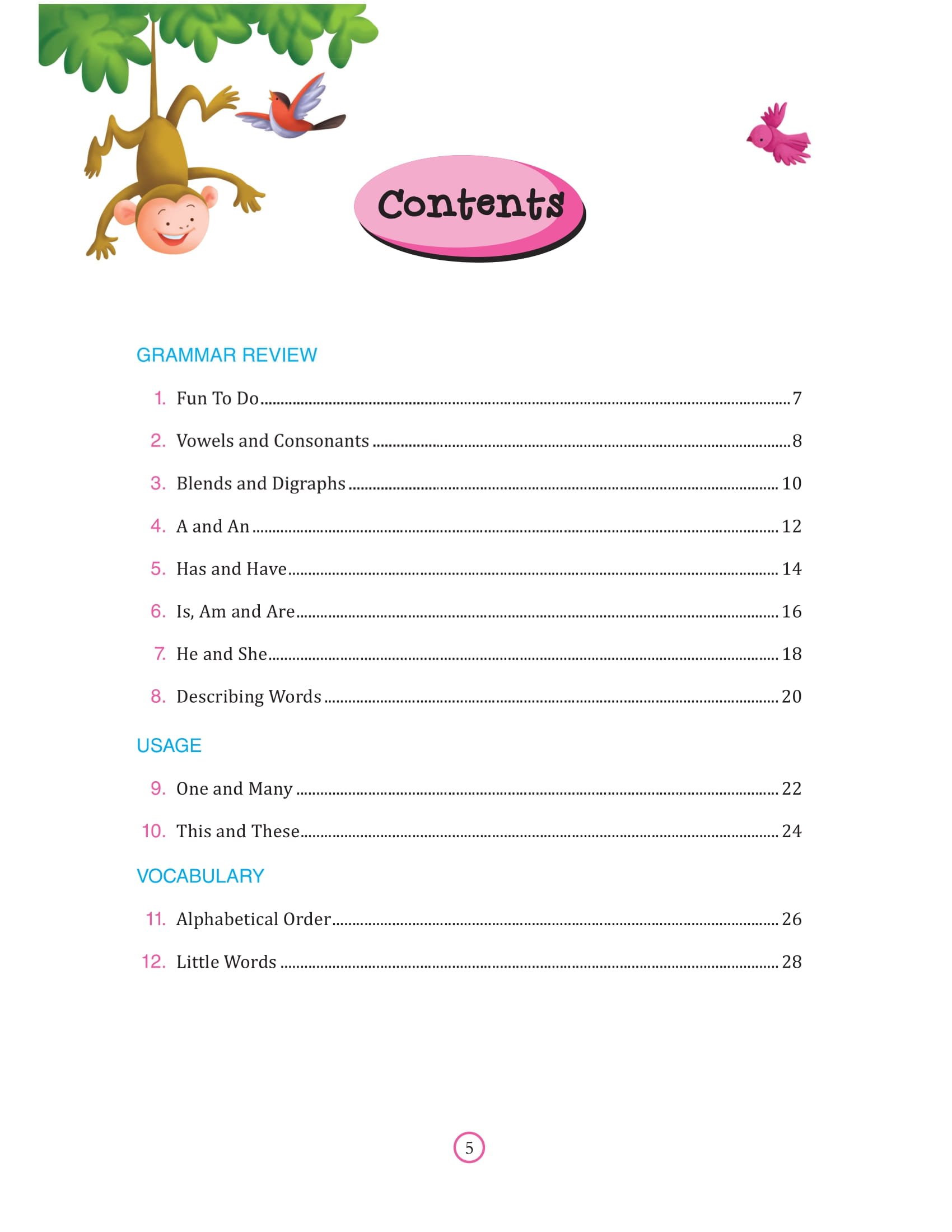 bài tập bổ trợ ngữ pháp tiếng anh - lớp 1