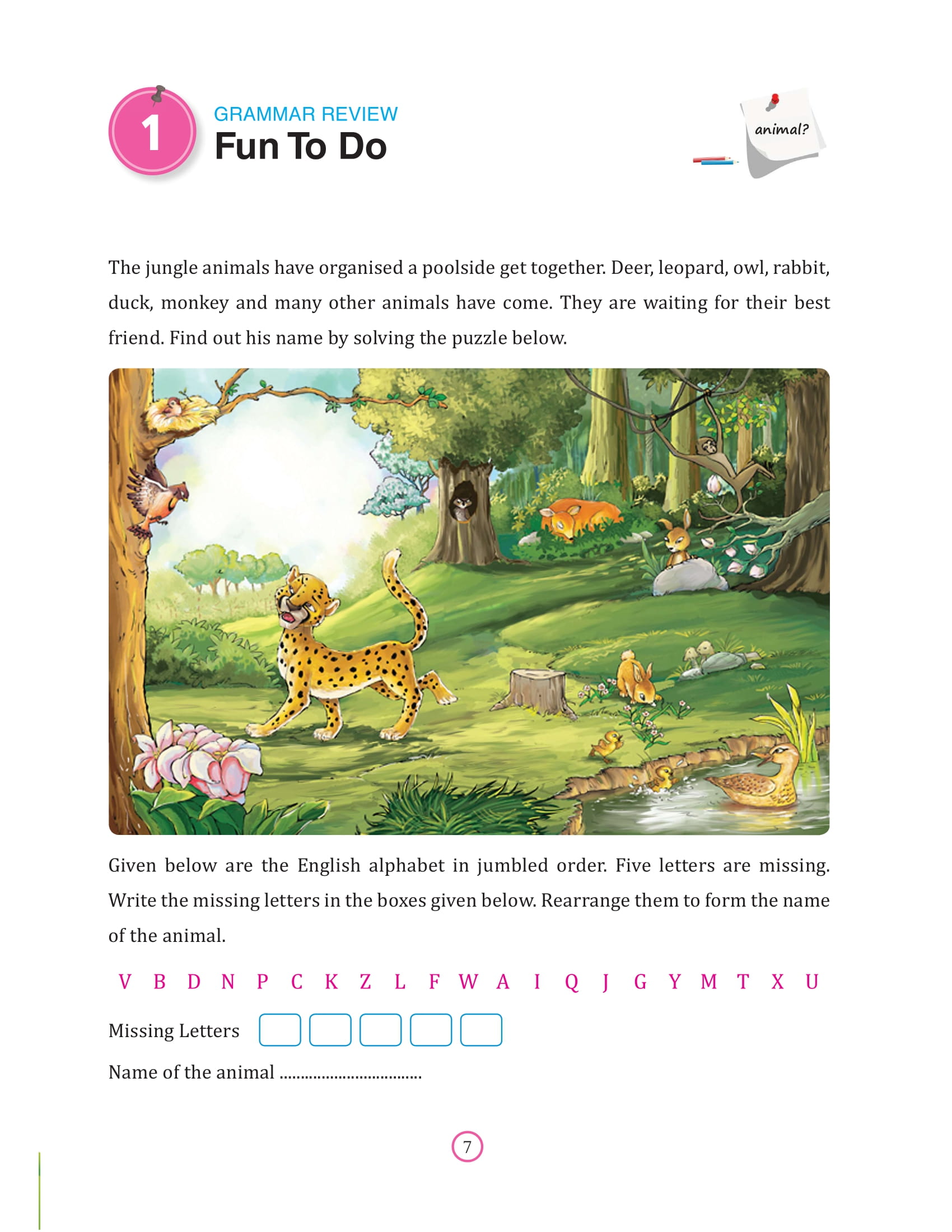 bài tập bổ trợ ngữ pháp tiếng anh - lớp 1