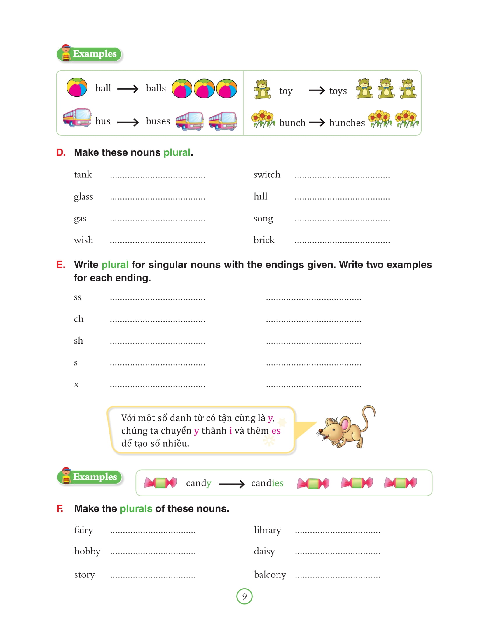 bài tập bổ trợ ngữ pháp tiếng anh - lớp 3