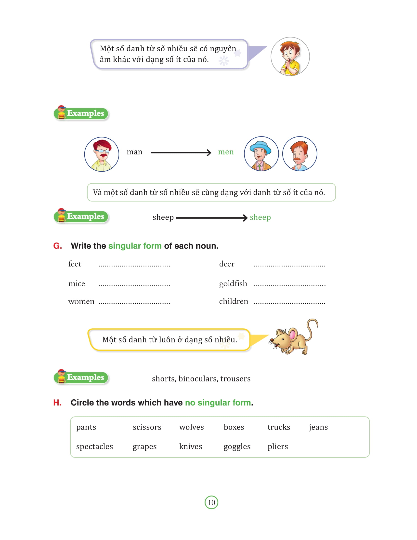 bài tập bổ trợ ngữ pháp tiếng anh - lớp 3