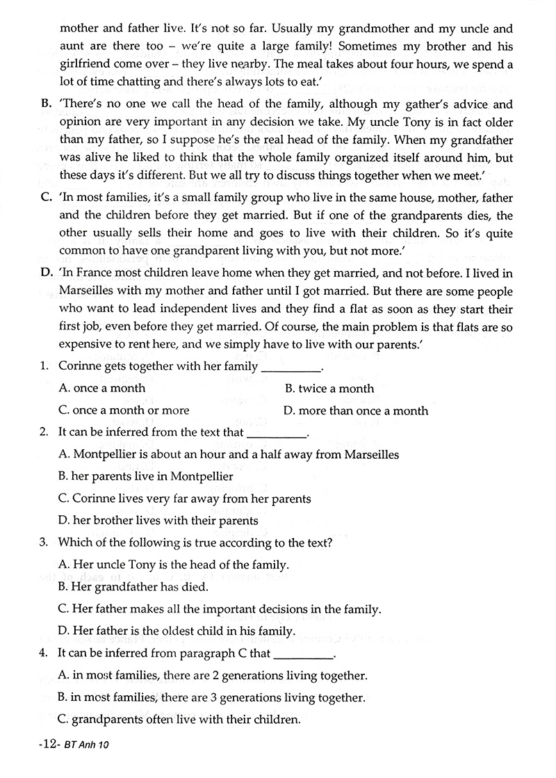 bài tập bỗ trợ & phát triển kĩ năng tiếng anh 10