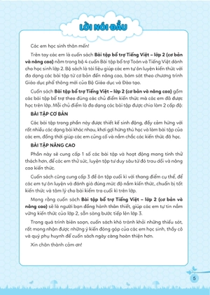bài tập bổ trợ tiếng việt cơ bản và nâng cao lớp 2 - tập 2