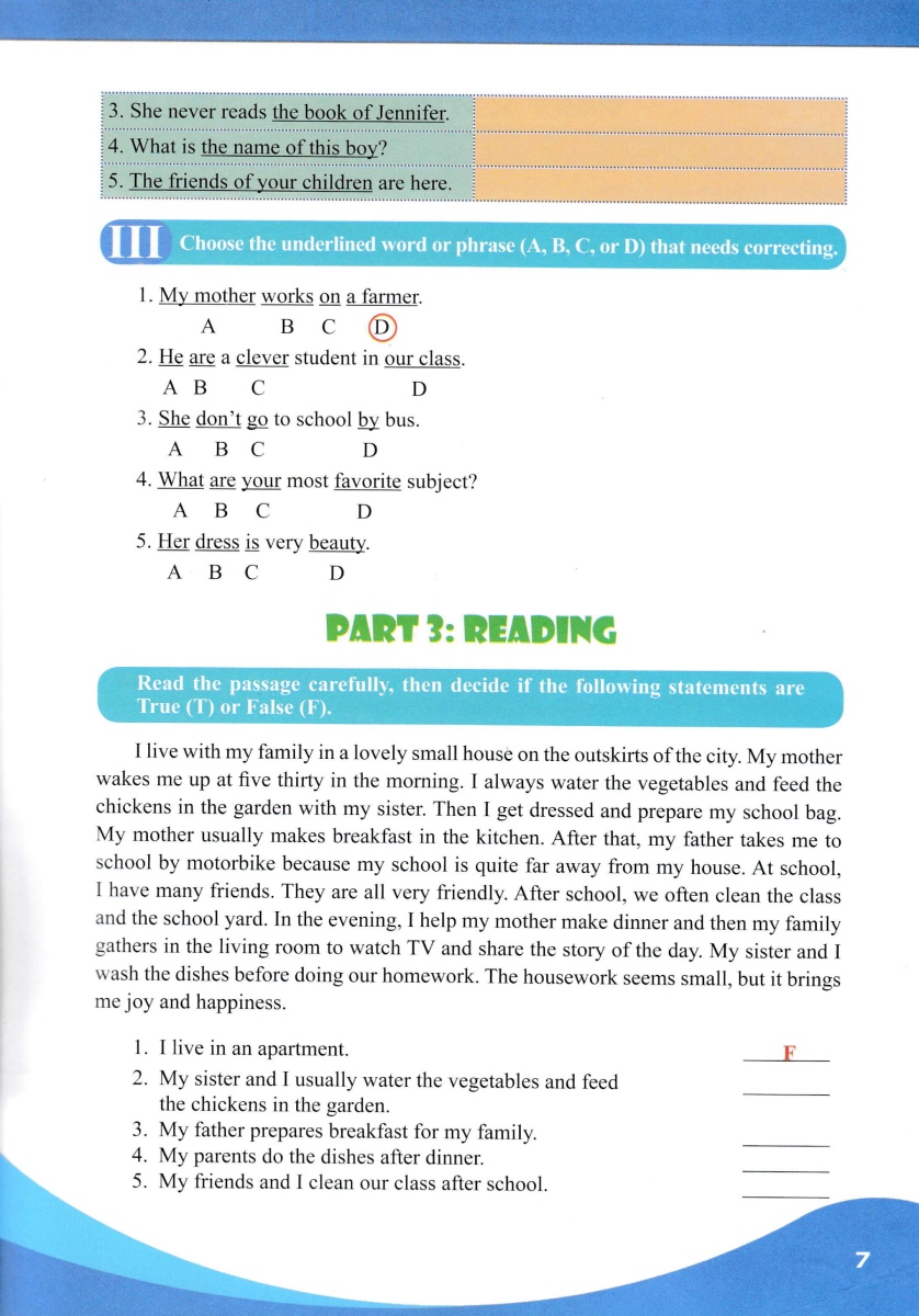bài tập bổ trợ toàn diện tiếng anh 6
