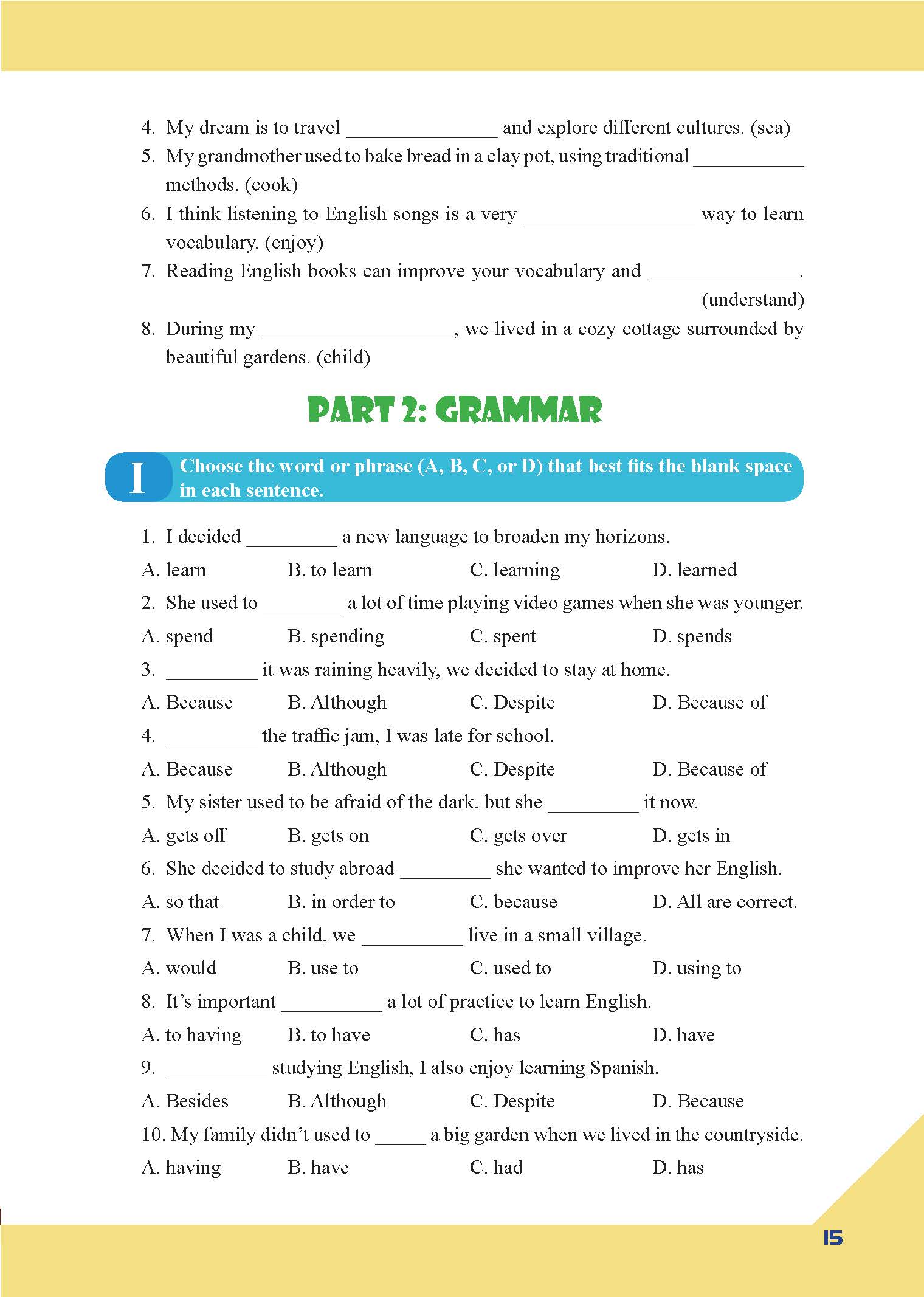bài tập bổ trợ toàn diện tiếng anh 9 - người bạn đồng hành của các học sinh