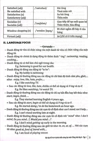 bài tập bổ trợ và phát triển năng lực môn tiếng anh lớp 8 - tập 1