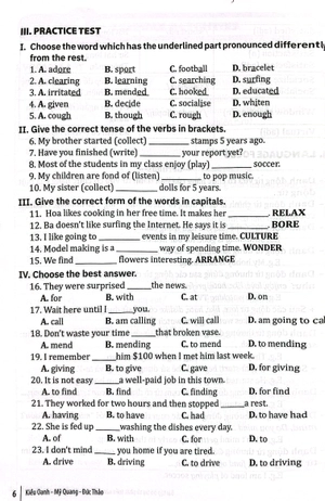 bài tập bổ trợ và phát triển năng lực môn tiếng anh lớp 8 - tập 1