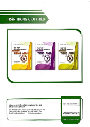 bài tập bổ trợ và phát triển năng lực môn tiếng anh lớp 9 - tập 1