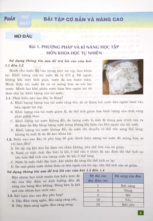bài tập cơ bản và nâng cao khoa học tự nhiên 7