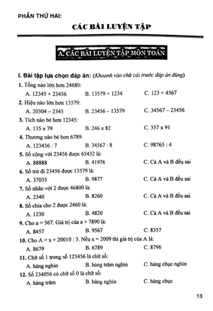 bài tập dành cho học sinh thi trạng nguyên nhỏ tuổi 4