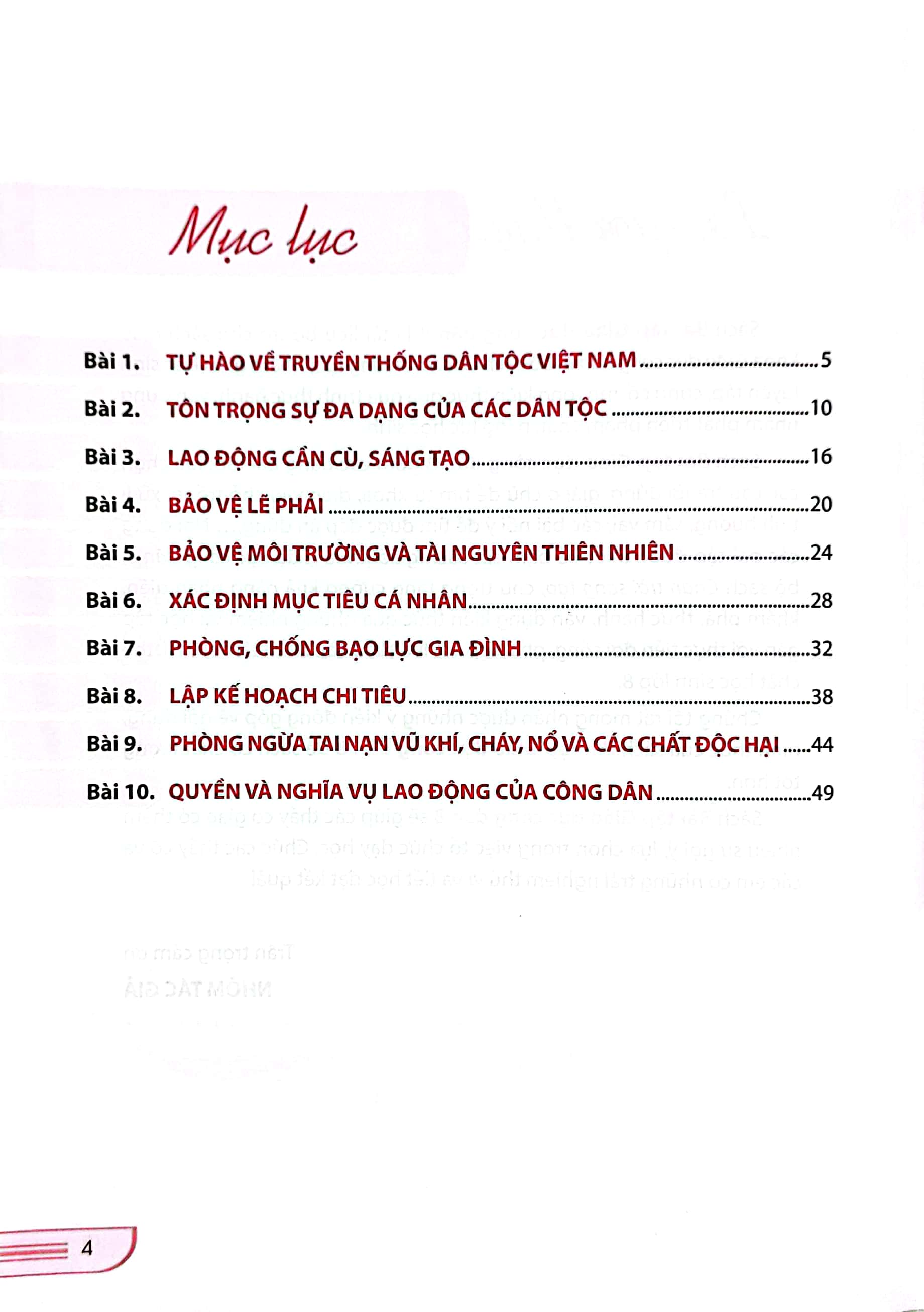 bài tập giáo dục công dân 8 (chân trời) (chuẩn)