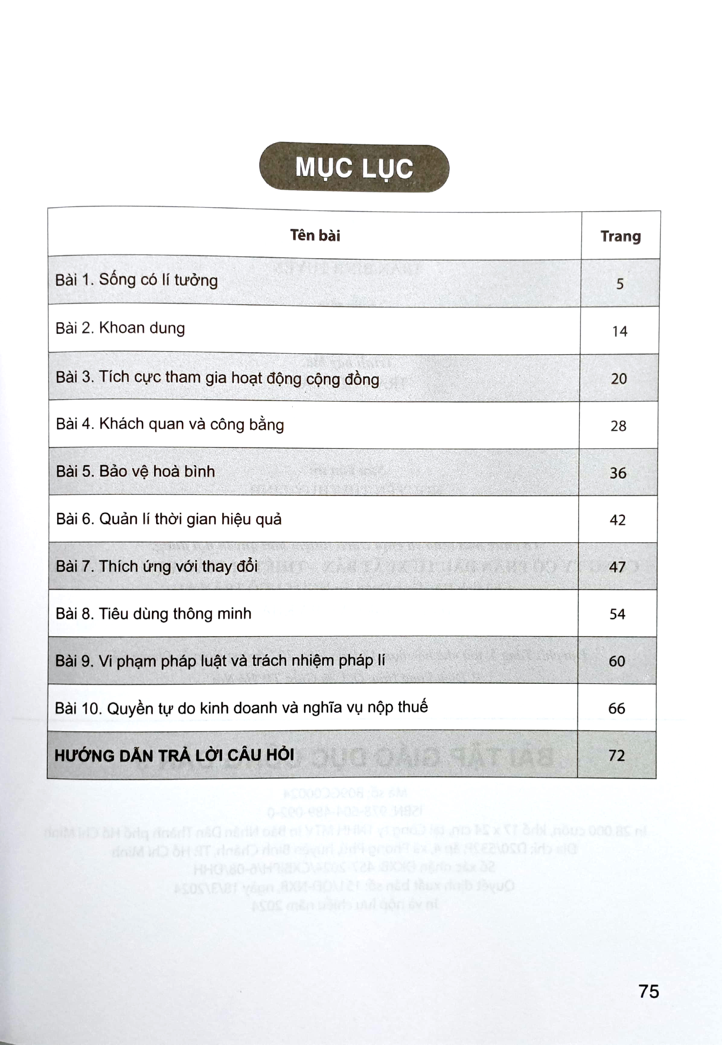 bài tập giáo dục công dân 9 (cánh diều) (chuẩn)