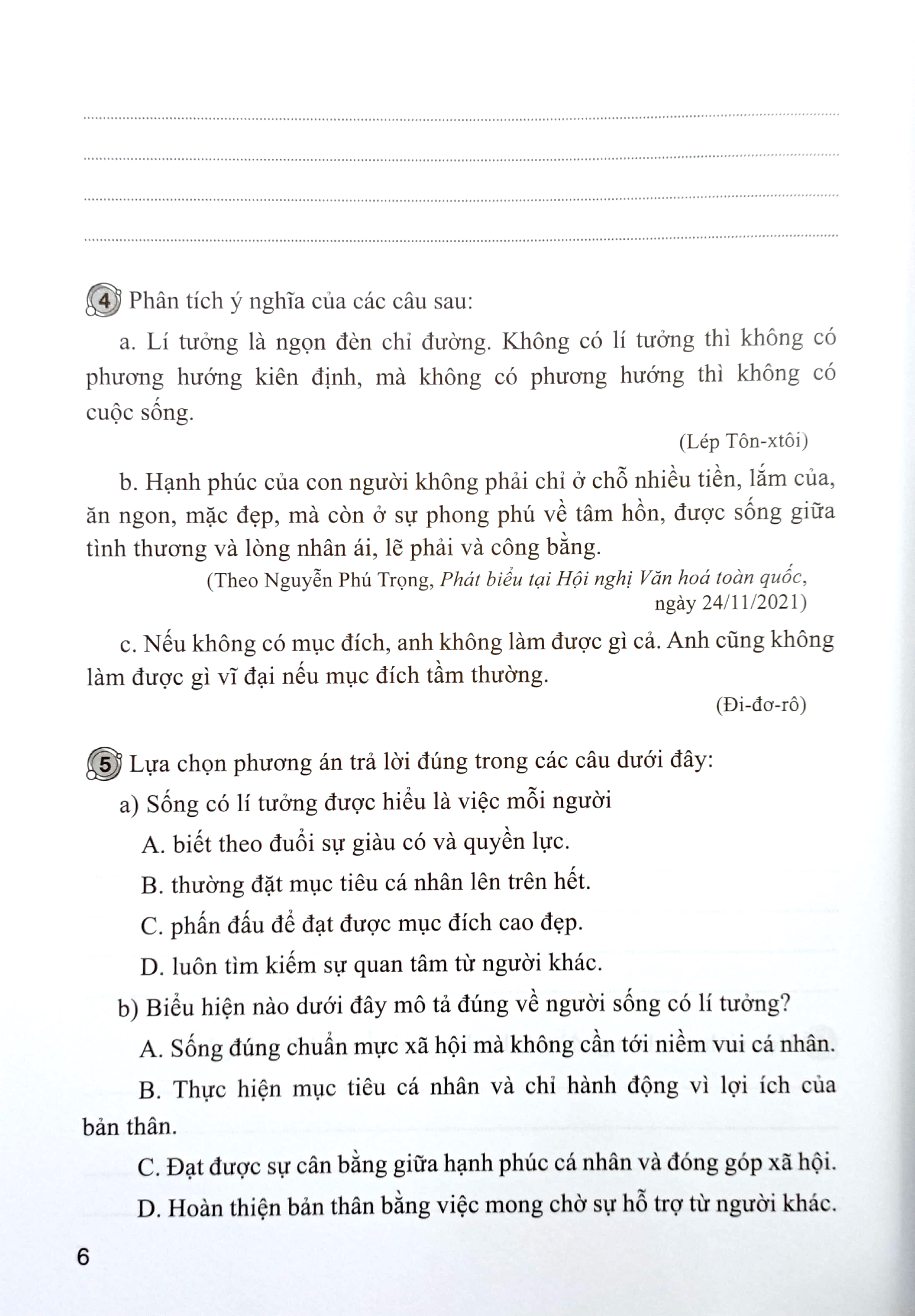 bài tập giáo dục công dân 9 (cánh diều) (chuẩn)