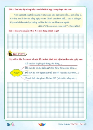 bài tập hằng ngày tiếng việt 2 - tập 2 (biên soạn theo chương trình sgk cánh diều)