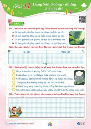 bài tập hằng ngày tiếng việt 5 - tập 1 (kết nối)