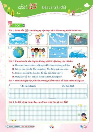 bài tập hằng ngày tiếng việt 5 - tập 2 (kết nối)