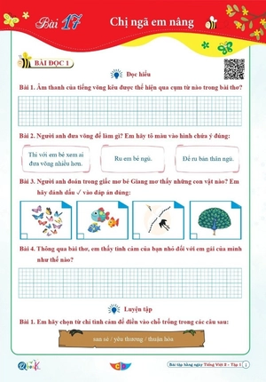 bài tập hằng ngày tiếng việt lớp 2 - tập 1 (cánh diều)