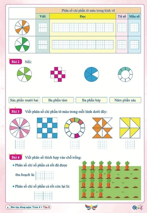 bài tập hằng ngày toán 4 - tập 2 (cánh diều)