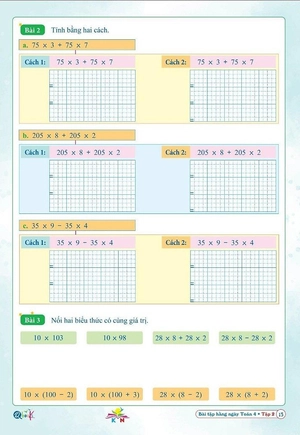 bài tập hằng ngày toán 4 - tập 2 (kết nối)