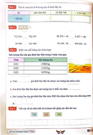 bài tập hằng ngày toán 5 - tập 1 (cánh diều)