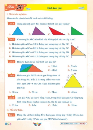bài tập hằng ngày toán 5 - tập 2 (cánh diều)