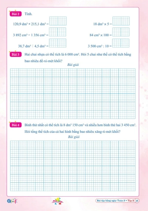 bài tập hằng ngày toán 5 - tập 2 (kết nối)