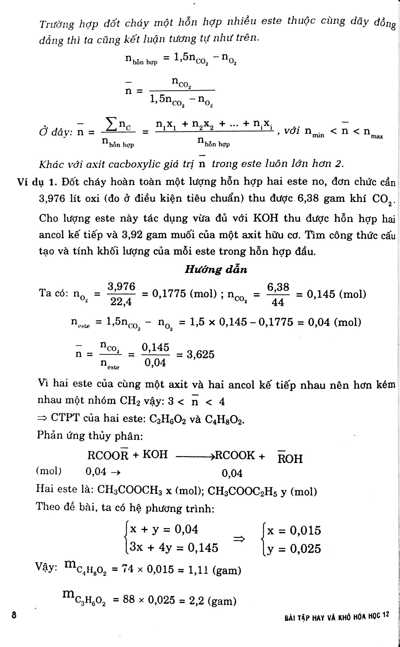 bài tập hay & khó hóa học lớp 12