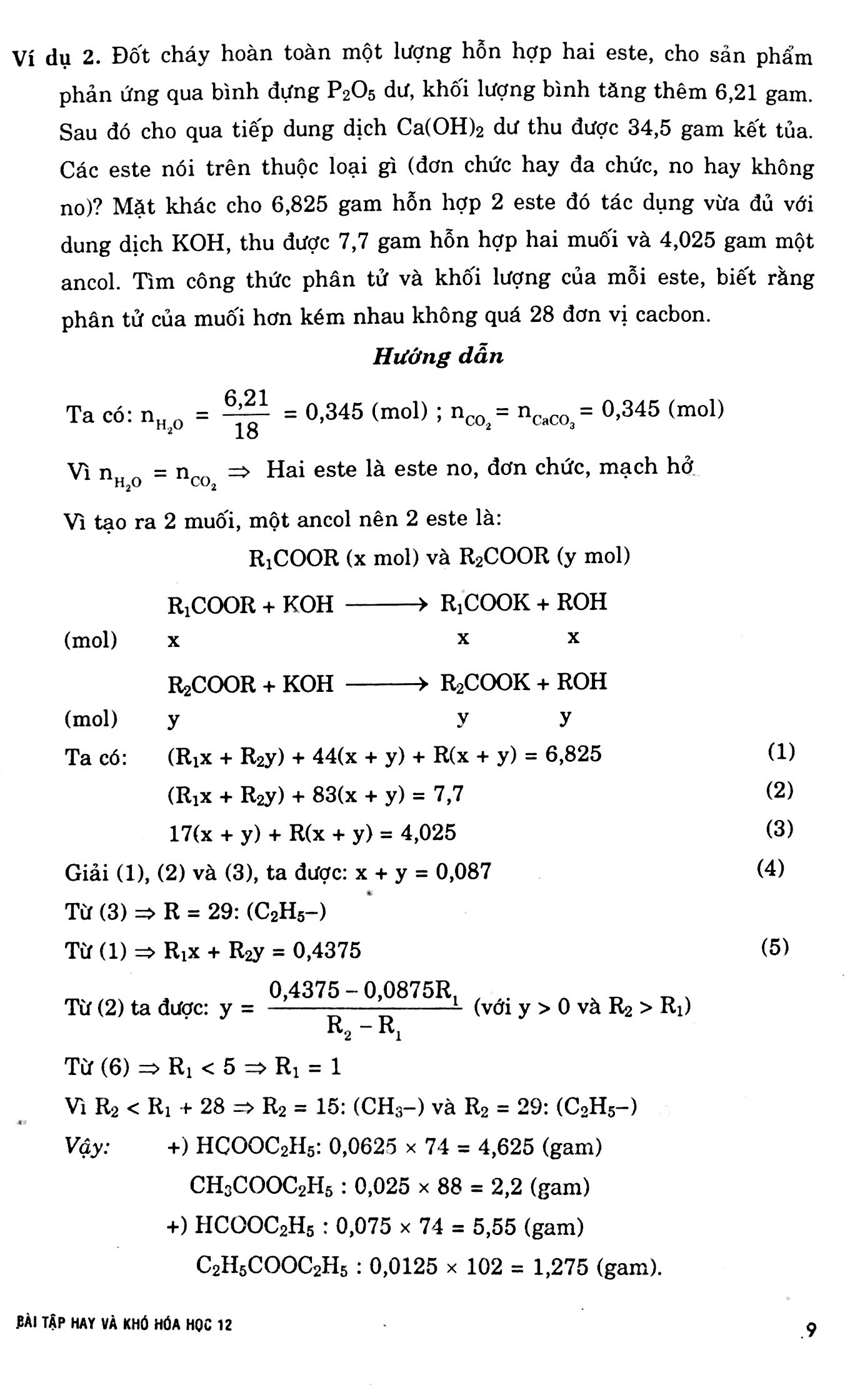 bài tập hay & khó hóa học lớp 12