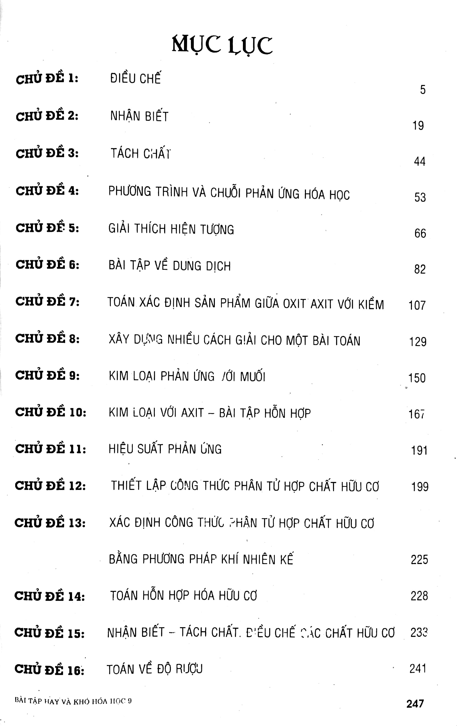 bài tập hay và khó hóa học 9 (tái bản 2020)