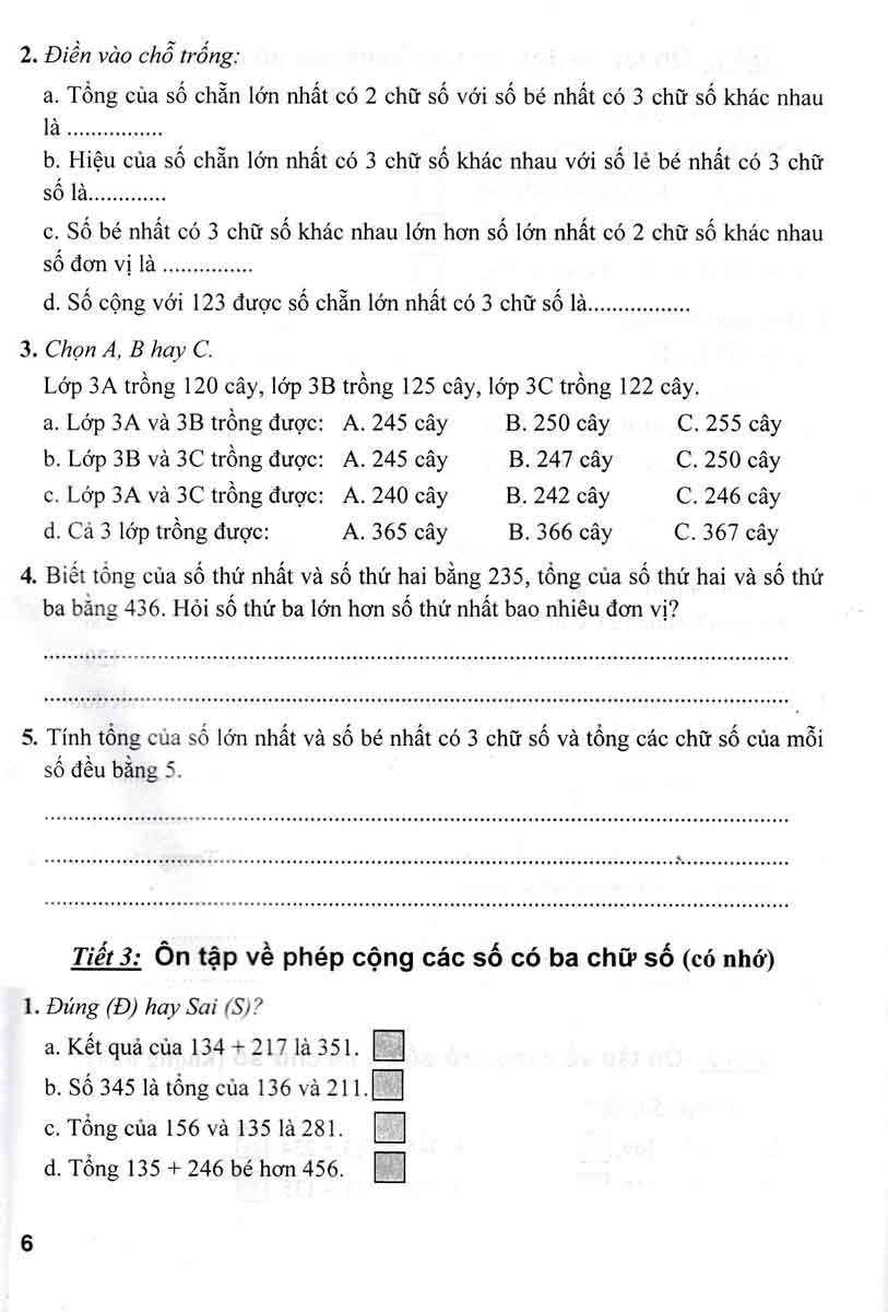 bài tập hay và khó toán 3 - tập 1 (biên soạn theo chương trình giáo dục phổ thông mới - dùng chung cho các bộ sgk hiện hành)