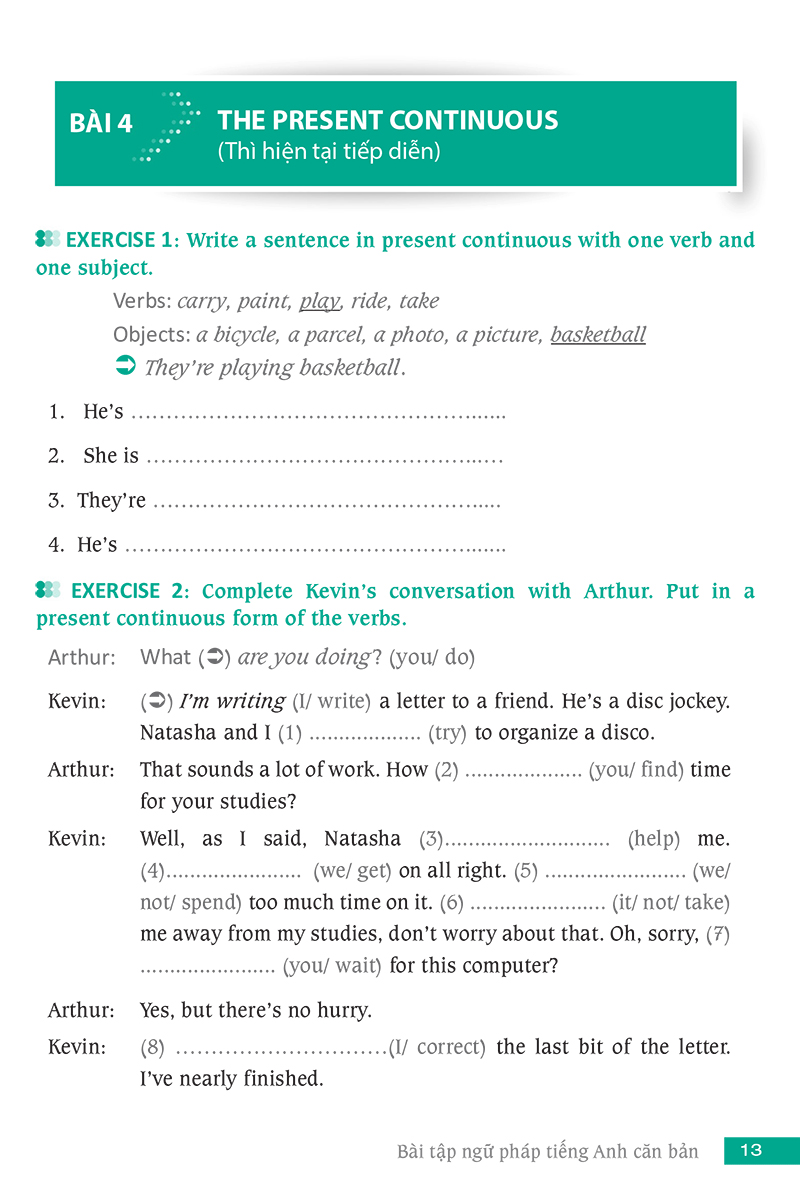 bài tập ngữ pháp tiếng anh căn bản