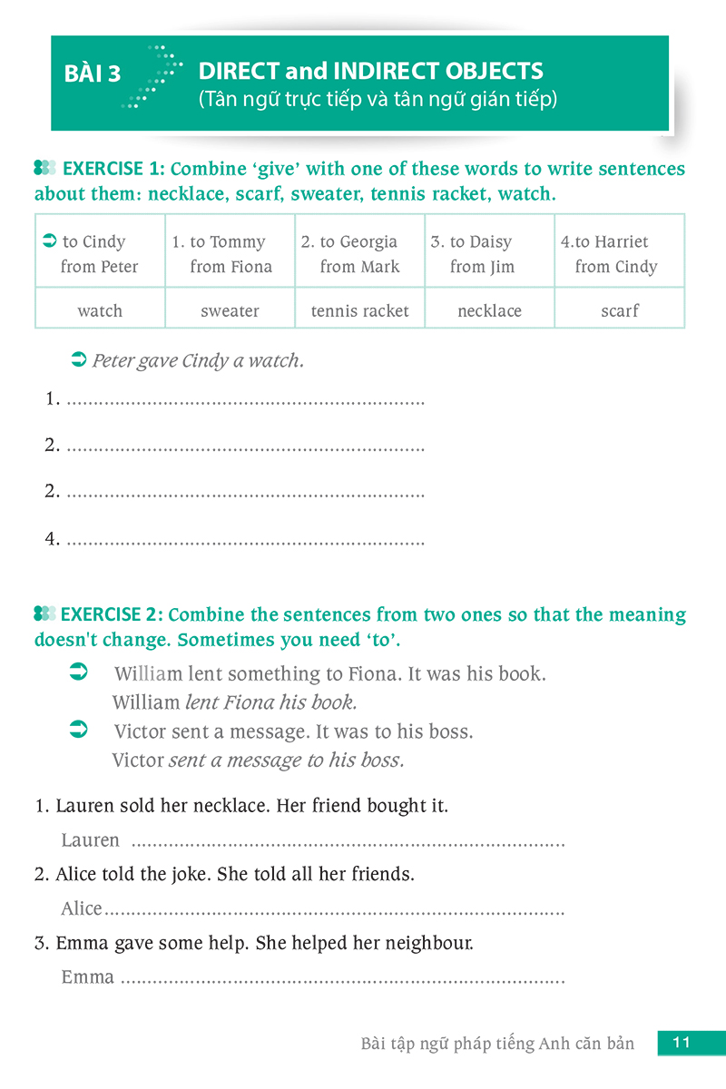 bài tập ngữ pháp tiếng anh căn bản