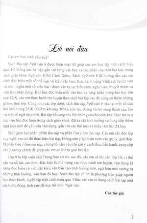 bài tập ngữ văn 9 - tập 1 (cánh diều) (chuẩn)