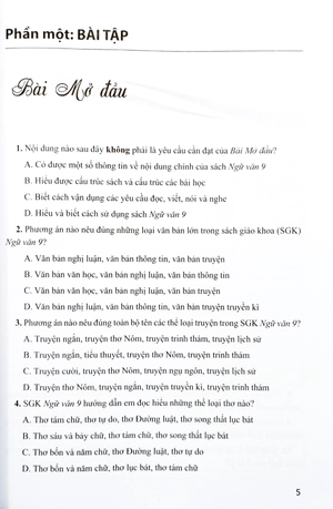 bài tập ngữ văn 9 - tập 1 (cánh diều) (chuẩn)