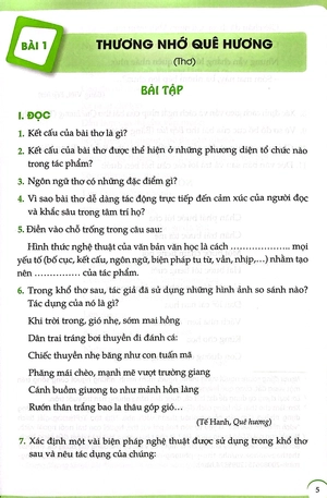 bài tập ngữ văn 9 - tập 1 (chân trời) (chuẩn)