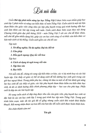 bài tập phát triển năng lực học tiếng việt 5 - tập 1