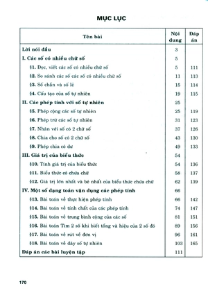 bài tập phát triển năng lực học toán lớp 4 - tập 1