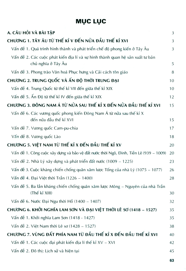 bài tập phát triển năng lực lịch sử 7