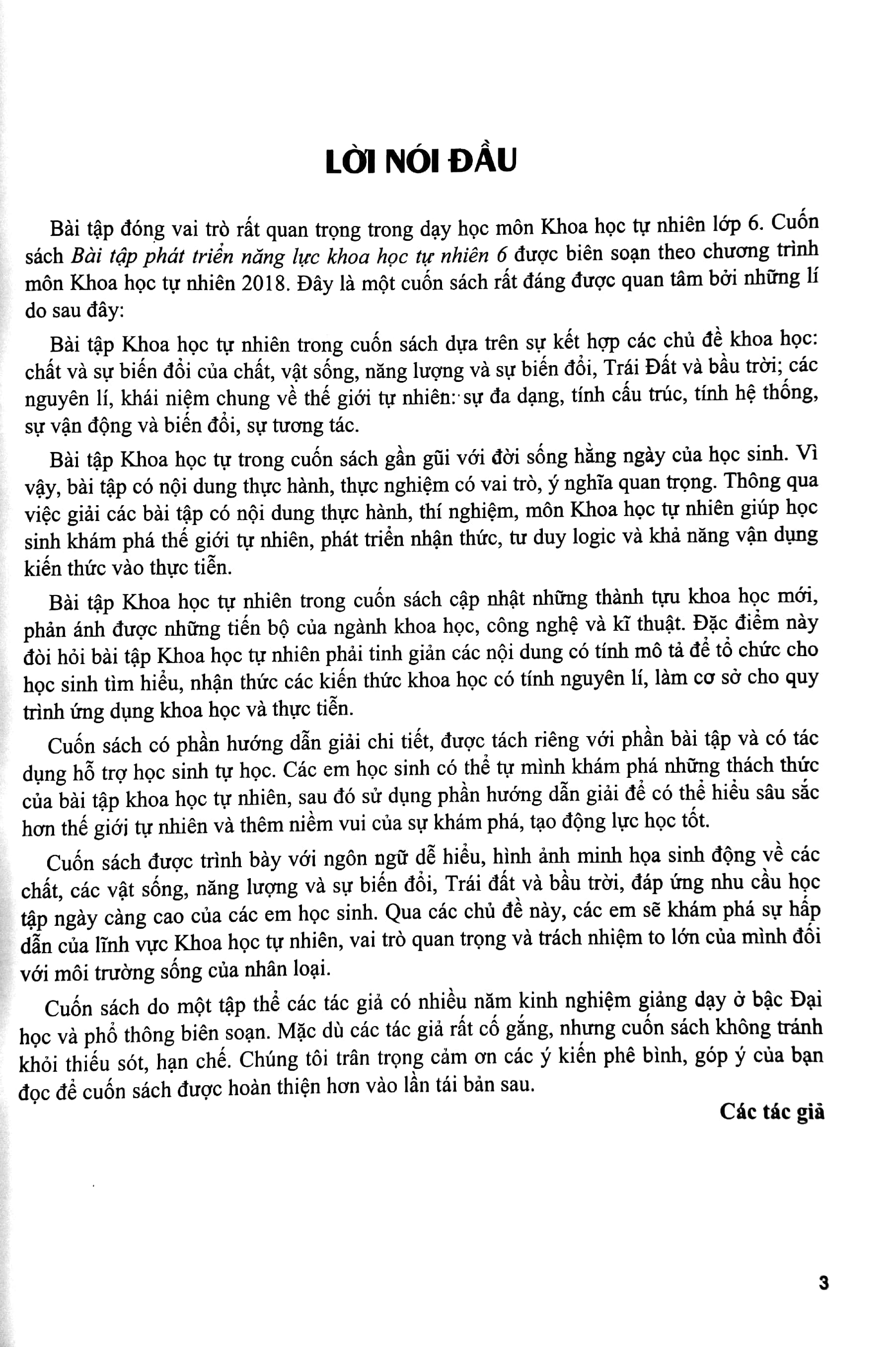 bài tập phát triển năng lực môn khoa học tự nhiên 6