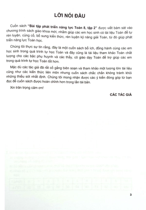 bài tập phát triển năng lực toán 8 - tập 2