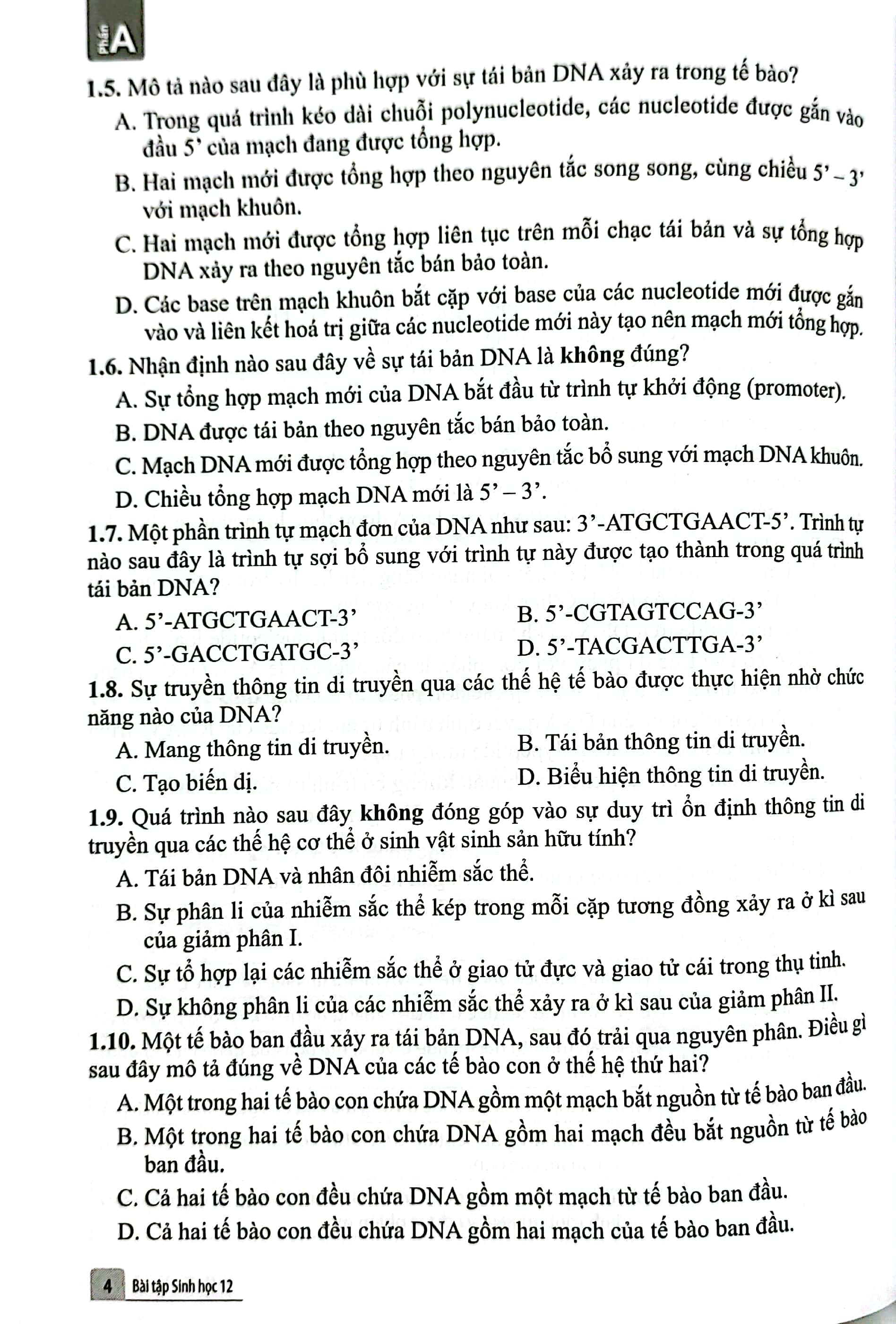 Bai Tap Sinh Hoc 12 (Canh Dieu) (Chuan)