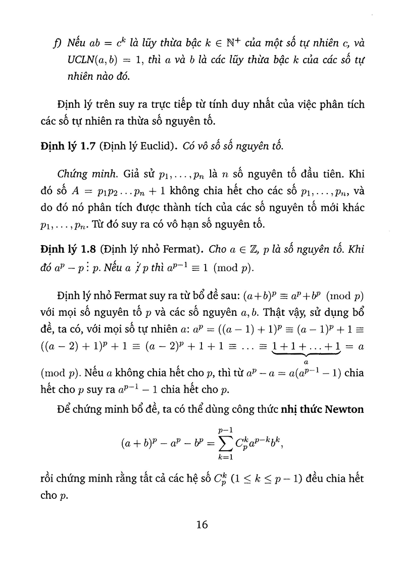 bài tập số học và đại số chọn lọc cho học sinh thcs (tái bản)