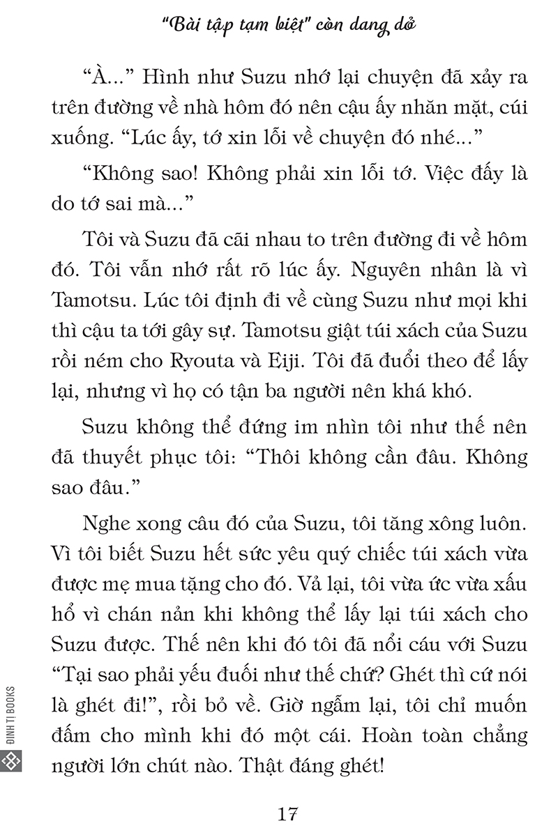 “bài tập tạm biệt” còn dang dở