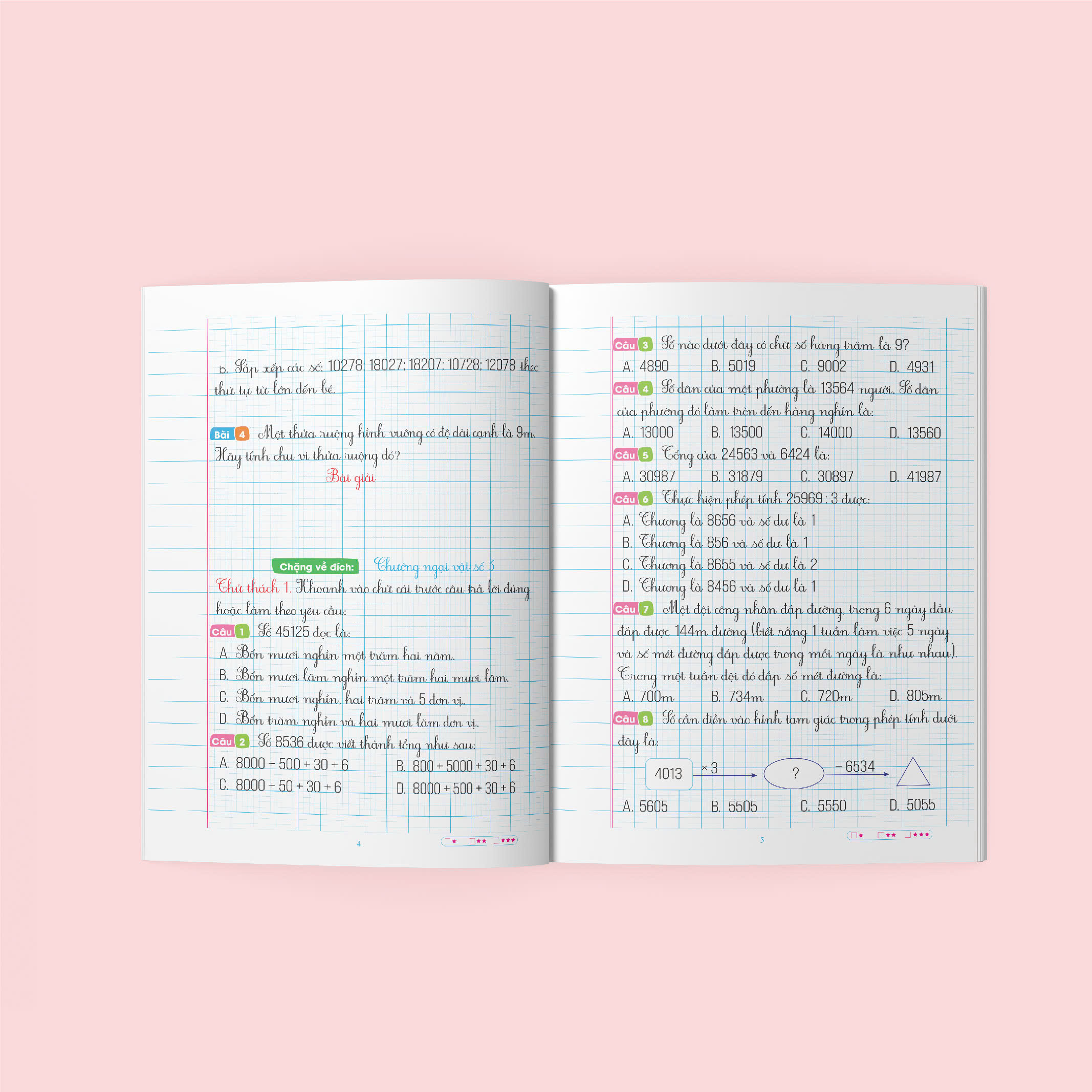 Bai Tap Tang Cuong Toan 4 - Hoc Ki 1 (Ket Noi)