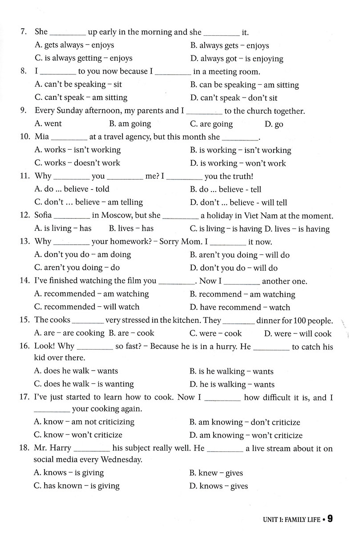 bài tập thực hành tiếng anh 10 - có đáp án (dùng kèm sgk tiếng anh 10 global success)
