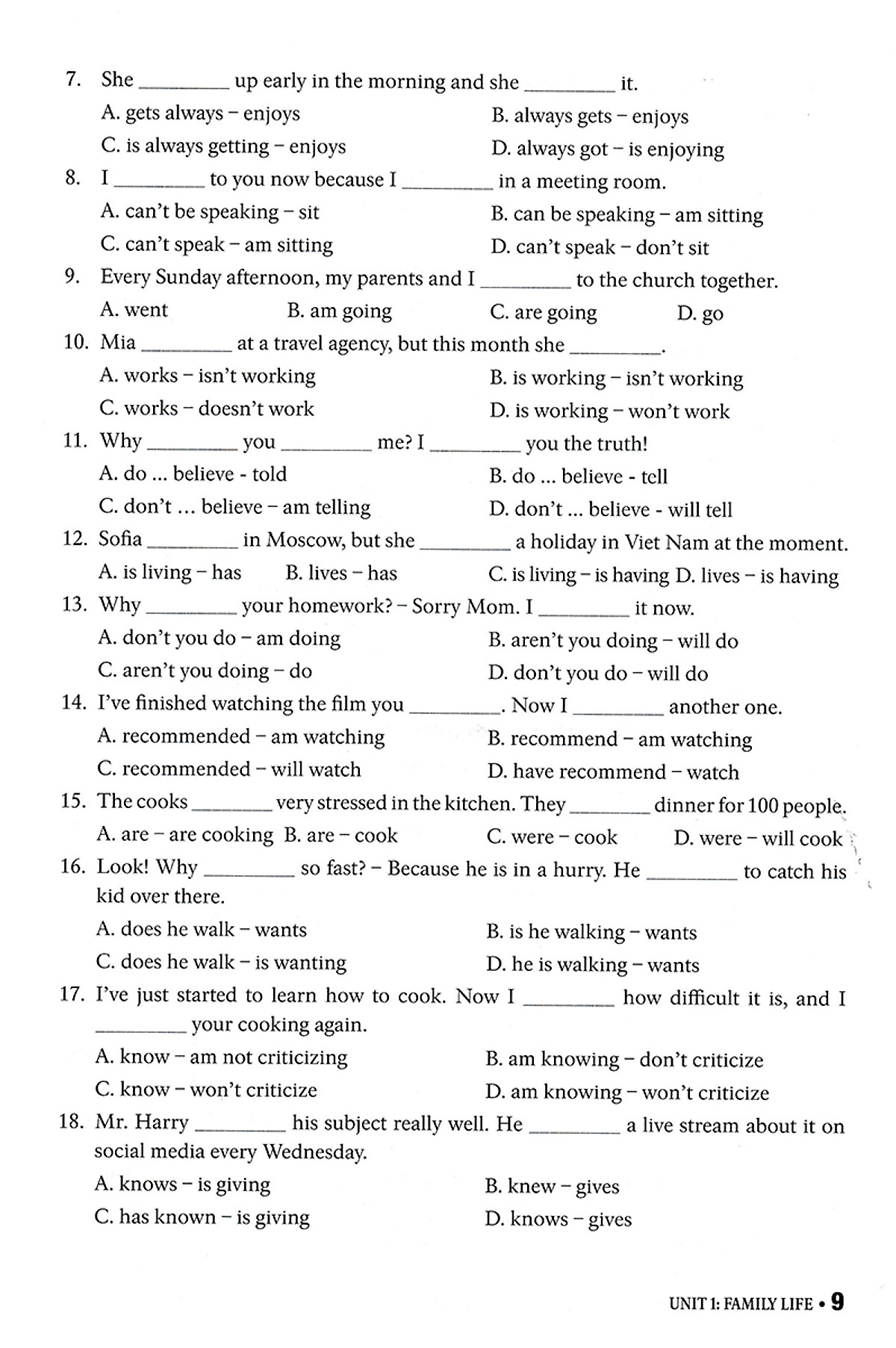 bài tập thực hành tiếng anh 10 - không đáp án (dùng kèm sgk tiếng anh 10 global success)